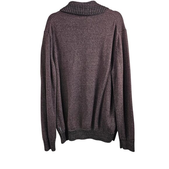 💥Calvin Klein Knit Long Sleeve V Neck Cut Out Brown Cardigan Sweater - Picture 5 of 8